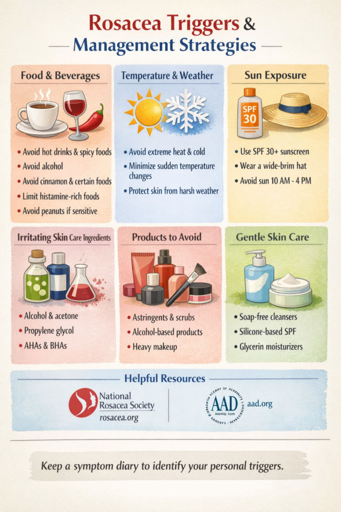 Rosacea triggers